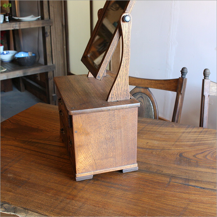 楽天市場】欅 ケヤキ アンティーク ドレッサー 鏡台 おしゃれ 小物