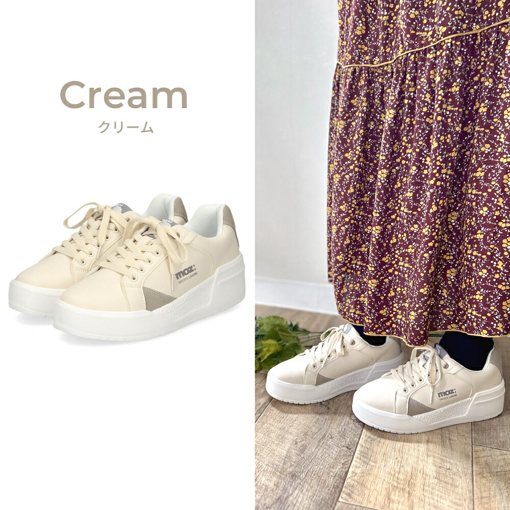 moz 厚底スニーカー 25151 レディース