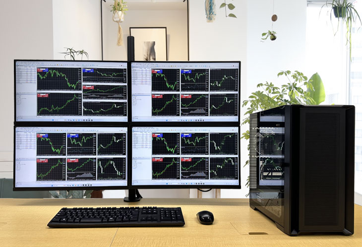 楽天市場】【新品】トレーディングPC4 FX 株 デイトレ 仮想通貨 22型×4