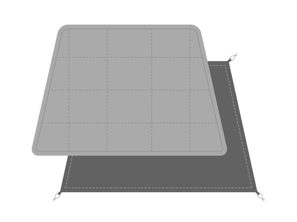  peak 2ルームテントエルフィールドインナーシート・マット スノーピークエルフィールドに合わせるマットグランドシート - 北海道