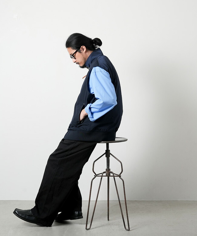 SUAS412]nanamica(ナナミカ) Zip Up Wind Vest ジップアップウィンド