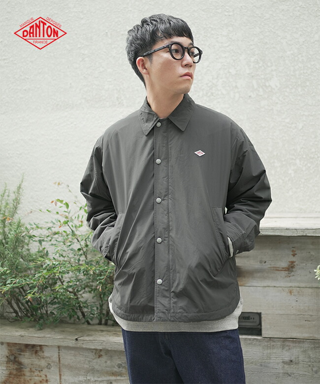 ◇[DT-A0525PNT]DANTON(ダントン) COACH JACKET コーチジャケット