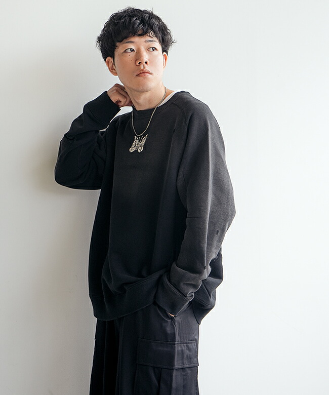 RW336]NEEDLES(ニードルズ) Deconstructed Sweat Shirt - Cotton