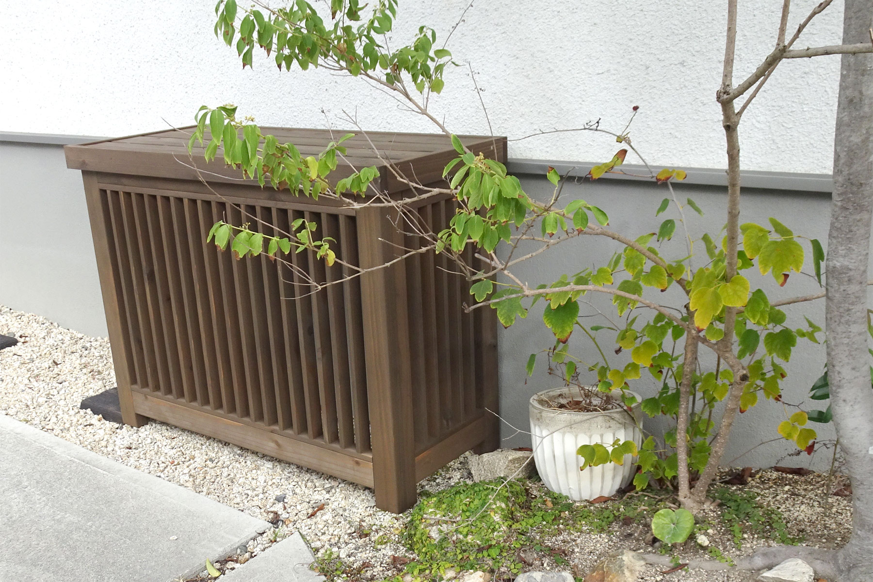 WOODPRO楽天】室外機カバー