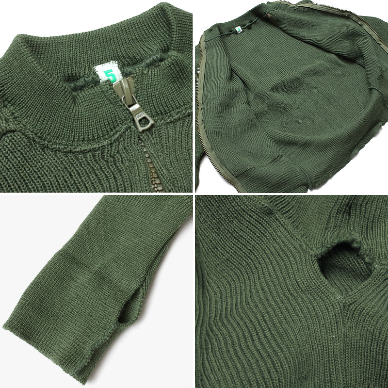 楽天市場】スウェーデン軍 ジッパーセーター グリーン デッドストック