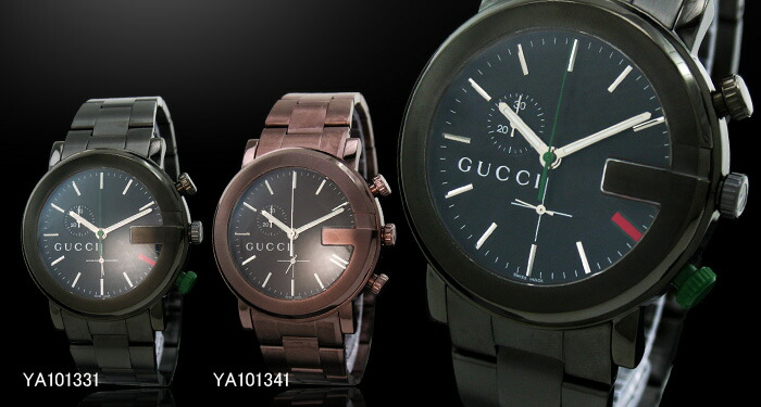 グッチ GUCCI 101シリーズ M Gフェイス クロノグラフ YA101331 メンズ