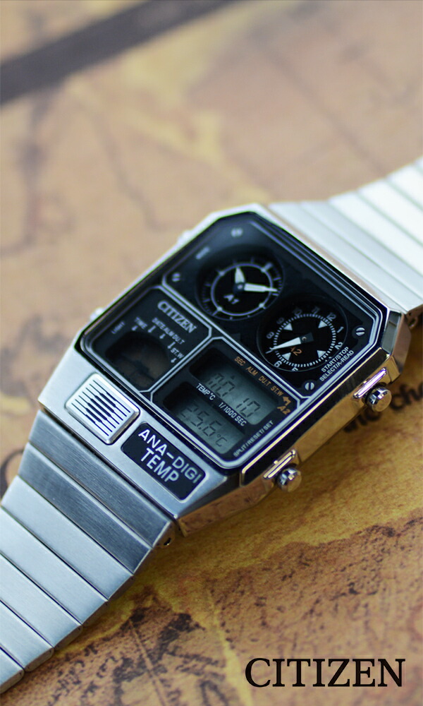 シチズン CITIZEN アナデジテンプ 流通限定モデル JG2101-78E ユニ