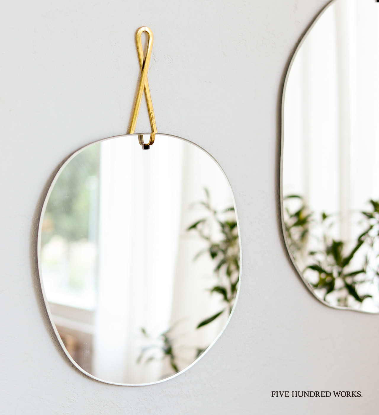 楽天市場】【公式】インブルーム ブラス ウォールミラー Sサイズ