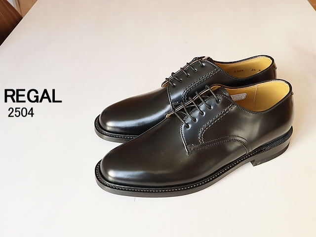 REGAL リーガル プレーントゥ 2504 BLACK ブラック ビジネスシューズ