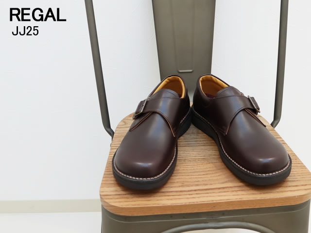 REGAL Walker リーガルウォーカー モンクストラップ JJ25AG DARK BROWN