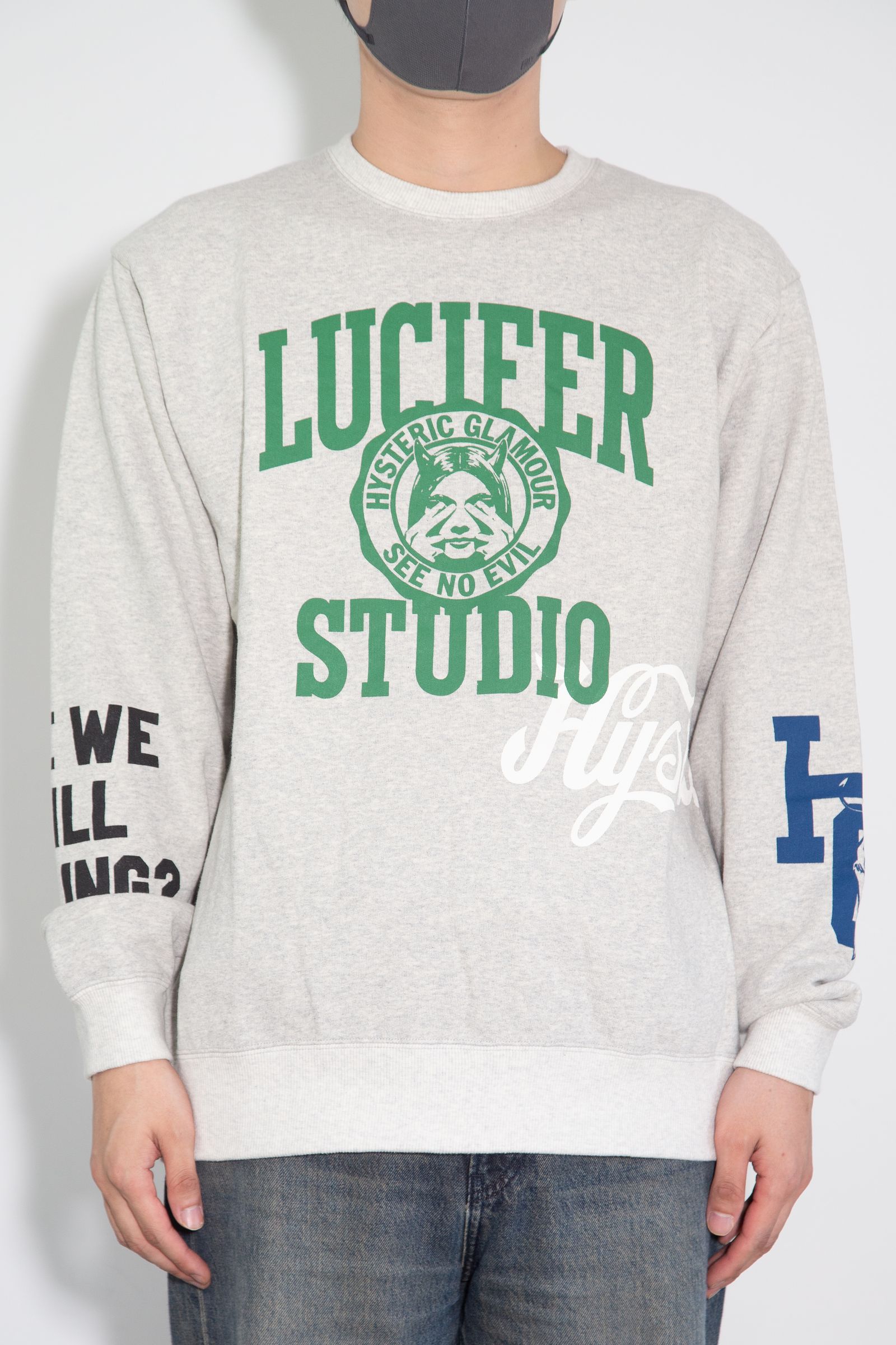 HYSTERIC GLAMOUR - LUCIFER STUDIO スウェット / ネイビー | Tempt
