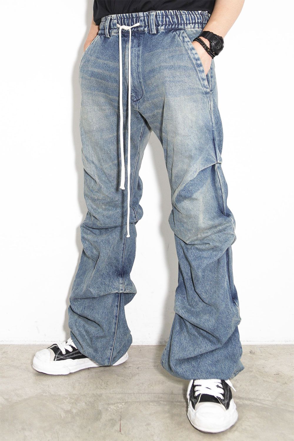 A.F ARTEFACT - デニムタックスリムバギーパンツ / Denim Tuck Slim