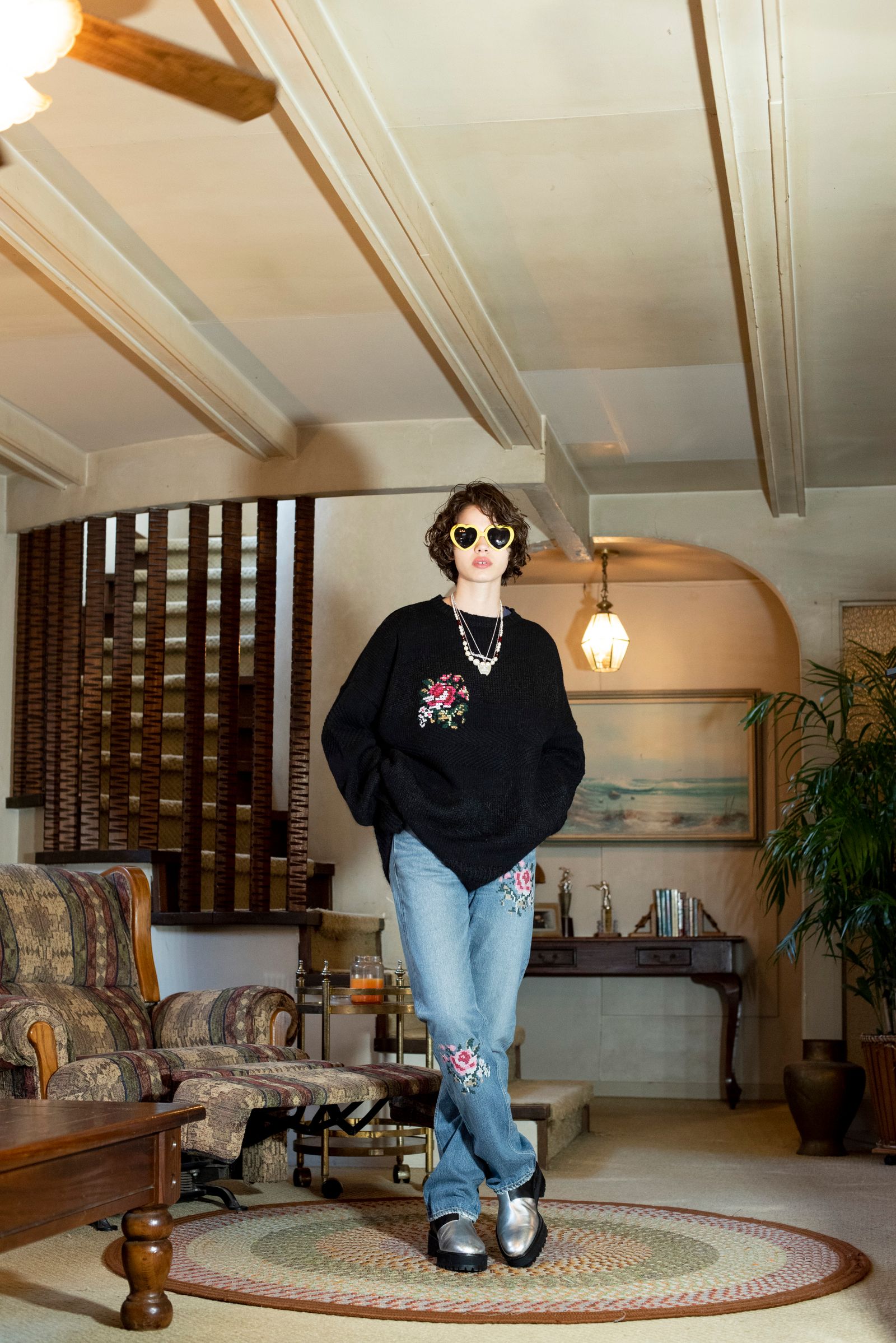 DAIRIKU Brat Pack ブラックニットセーター