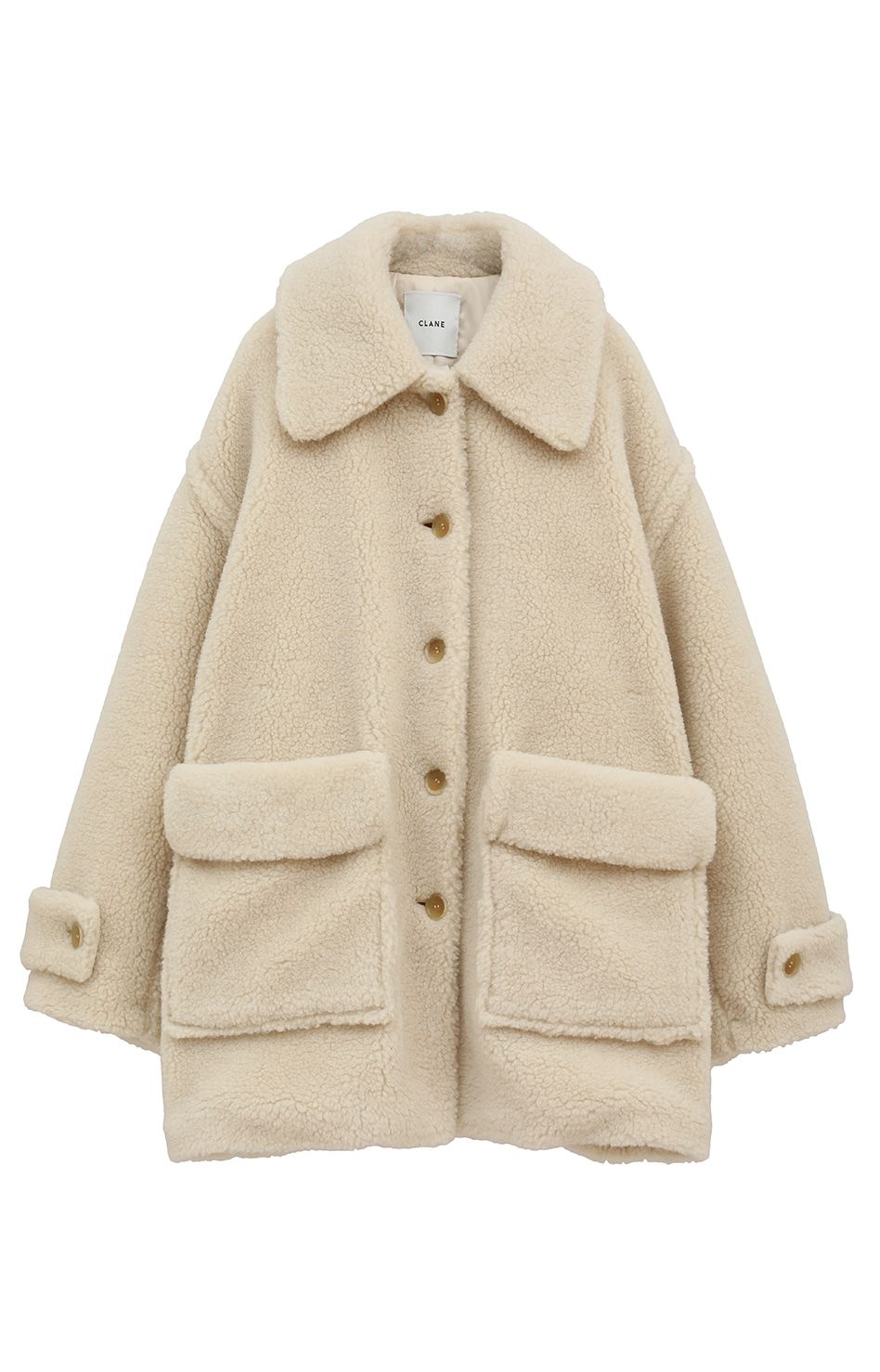 CLANE - ラージポケット ボア オーバーコート - RIDGE POCKET BOA OVER