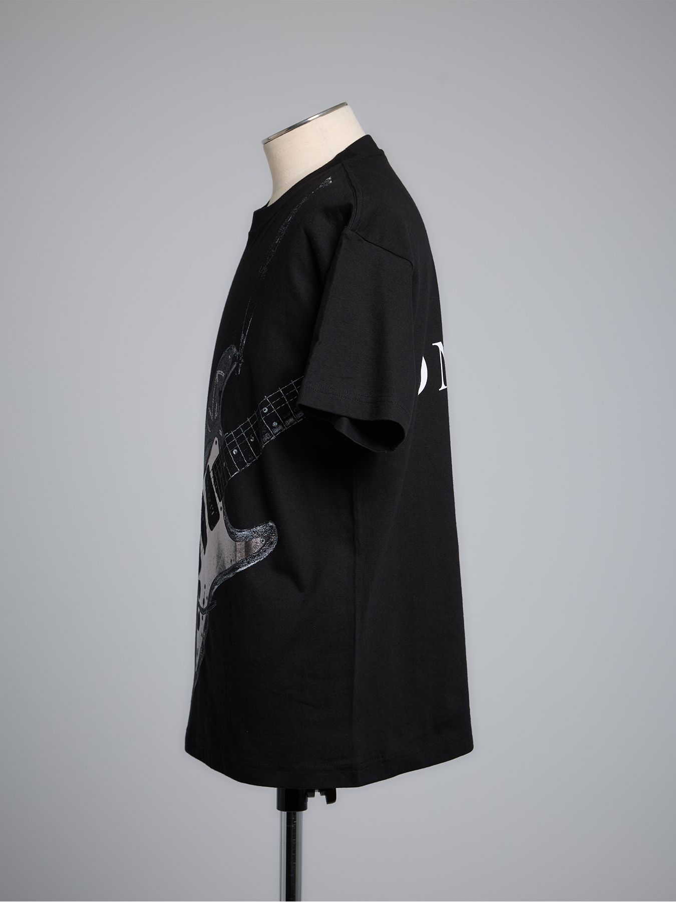 THE ONENESS - T-Shirts / ギタープリント Tシャツ / ブラック×箔