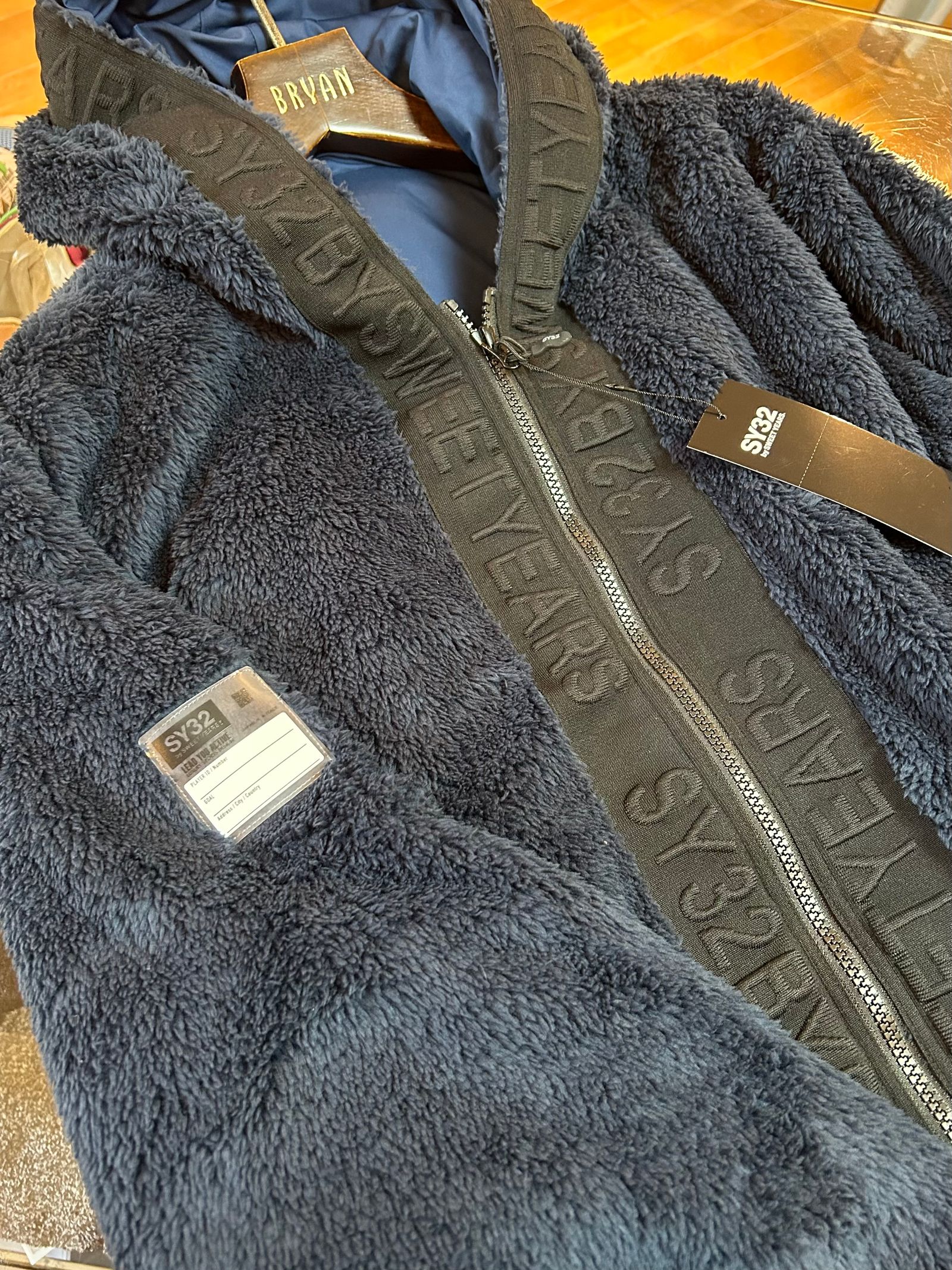 SY32 by SWEET YEARS - BOA FLEECE JACKETパーカーブルゾンNAVY 【SY32