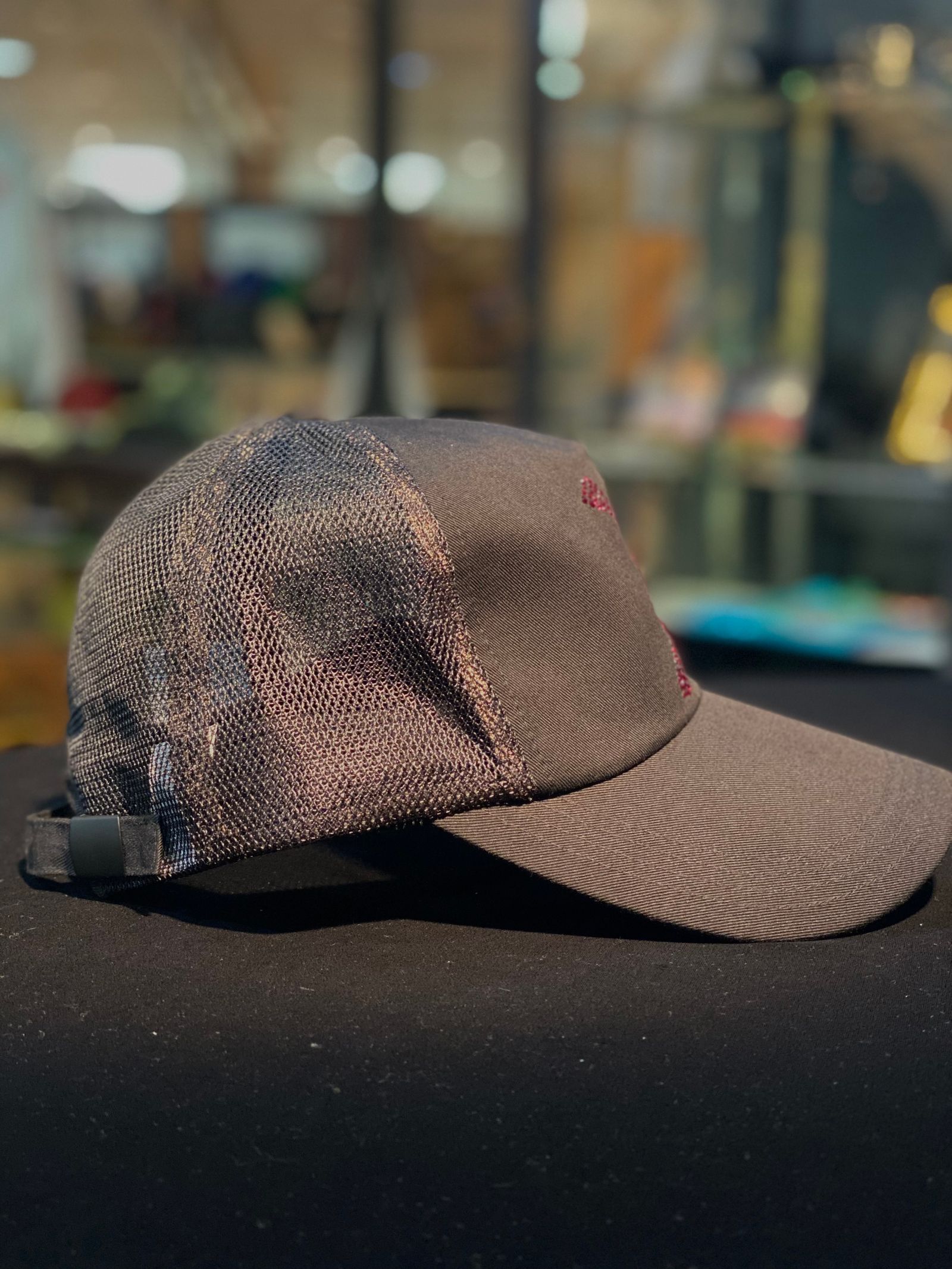 Roen - スワロスカルメッシュベースボールキャップ / BLACK×クリア