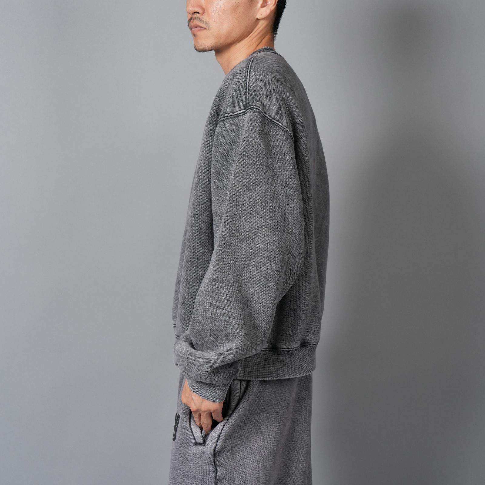 alexander wang - ESSENTIAL TERRY CLASSIC SWEATSHIRT PUFF PALINT