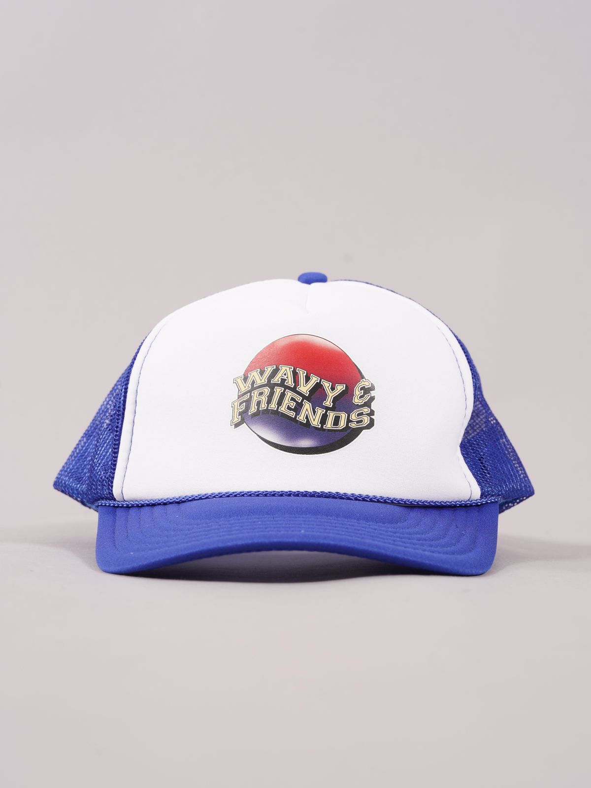 WAVY & FRIENDS - ラスト1点 / WYC-009 / メッシュキャップ (ブルー