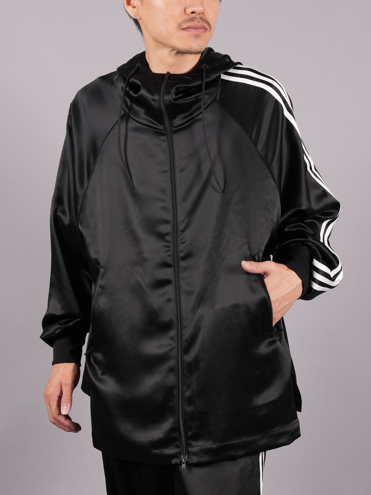 Y-3 - 【ラスト1点】 3S TCH SLK HOOD / スリーストライプ テック