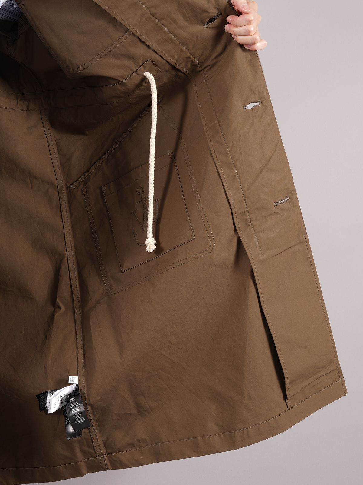 JW ANDERSON - ラスト1点 / LONG PARKA / ロングパーカ (グリーン