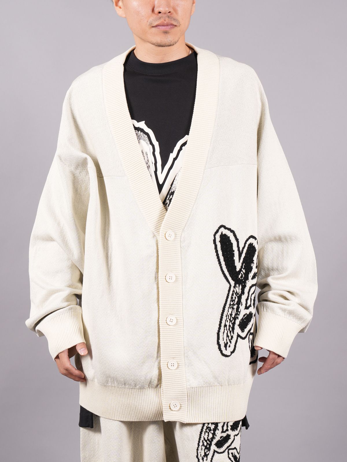 Y-3 - LOGO KNIT CARDIGAN / ロゴ ニット カーディガン (ブラック