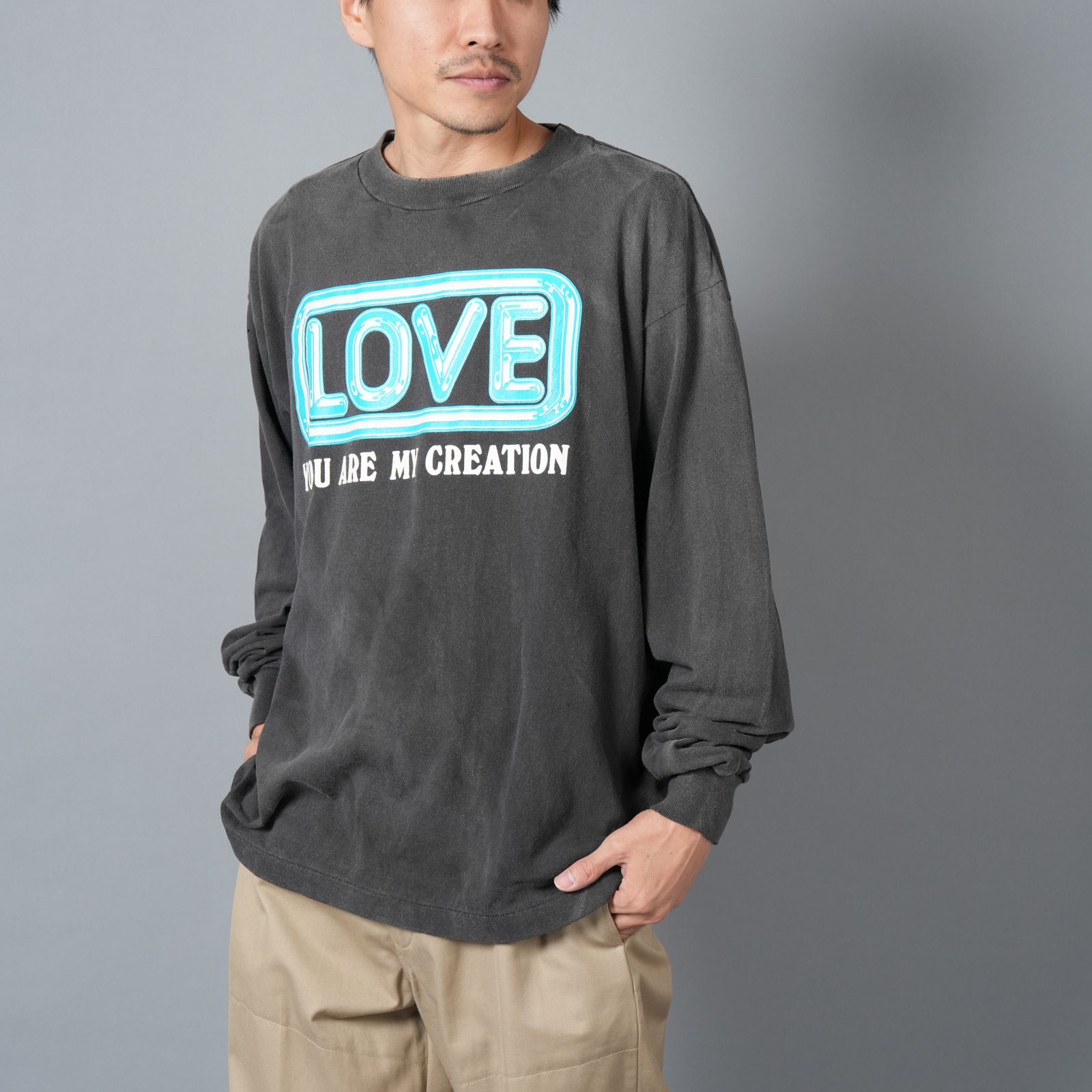 SAINT M×××××× - SM-YS1-0000-014 / LS TEE / LOVE / BLACK / ロンT