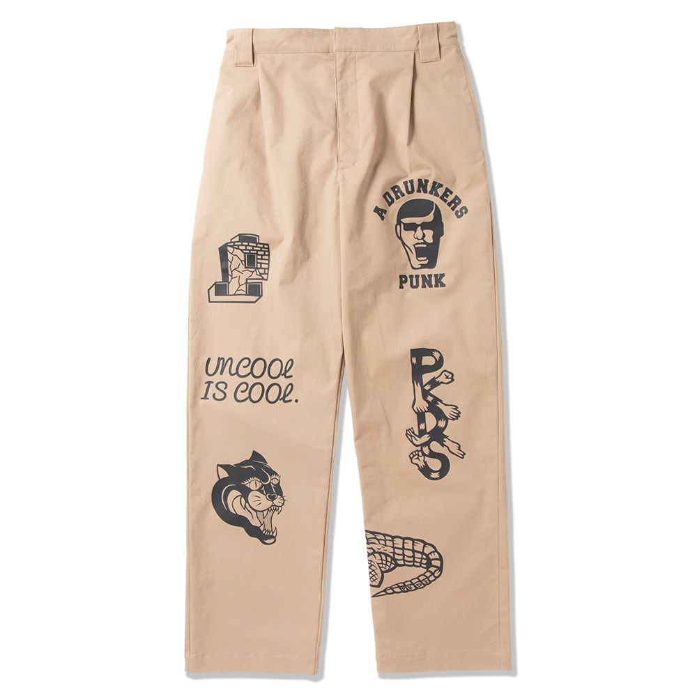 PUNK DRUNKERS - プリントいっぱいチノパン | DOLL