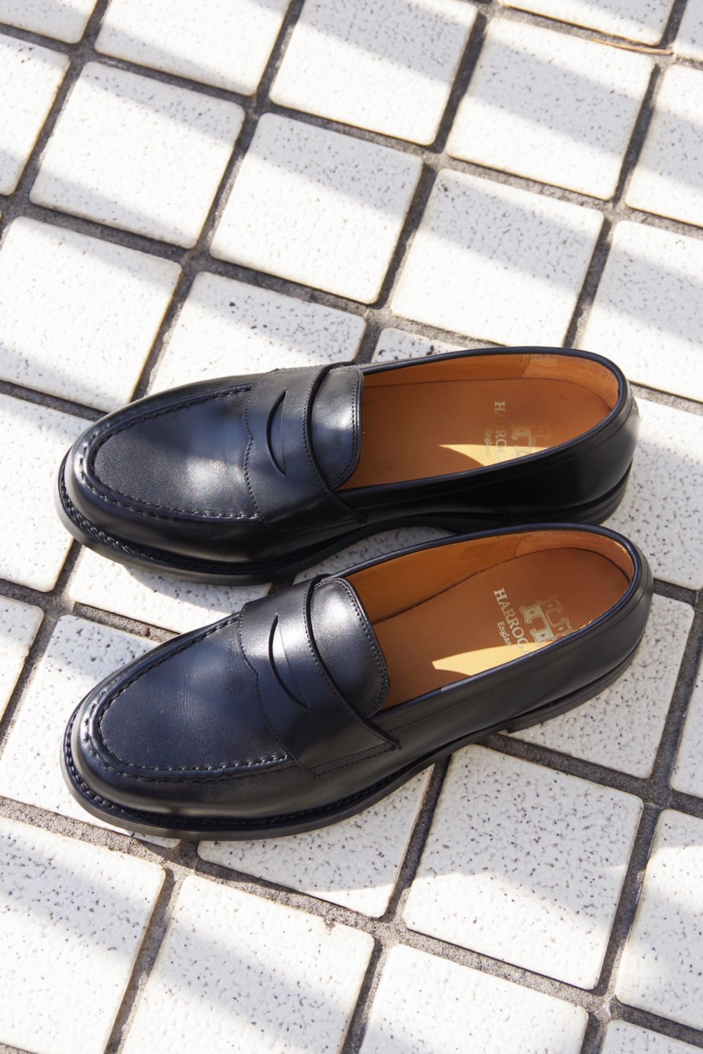 HARROGATE - SHOREDITCH / ペニーローファー フレンチカーフ ブラック