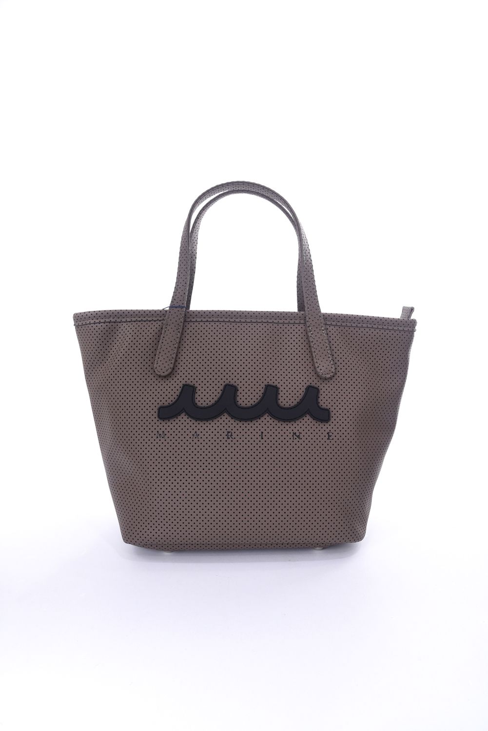 muta - CONTINUA PERFORATED ETHICAL LEATHER MINI TOTE BAG