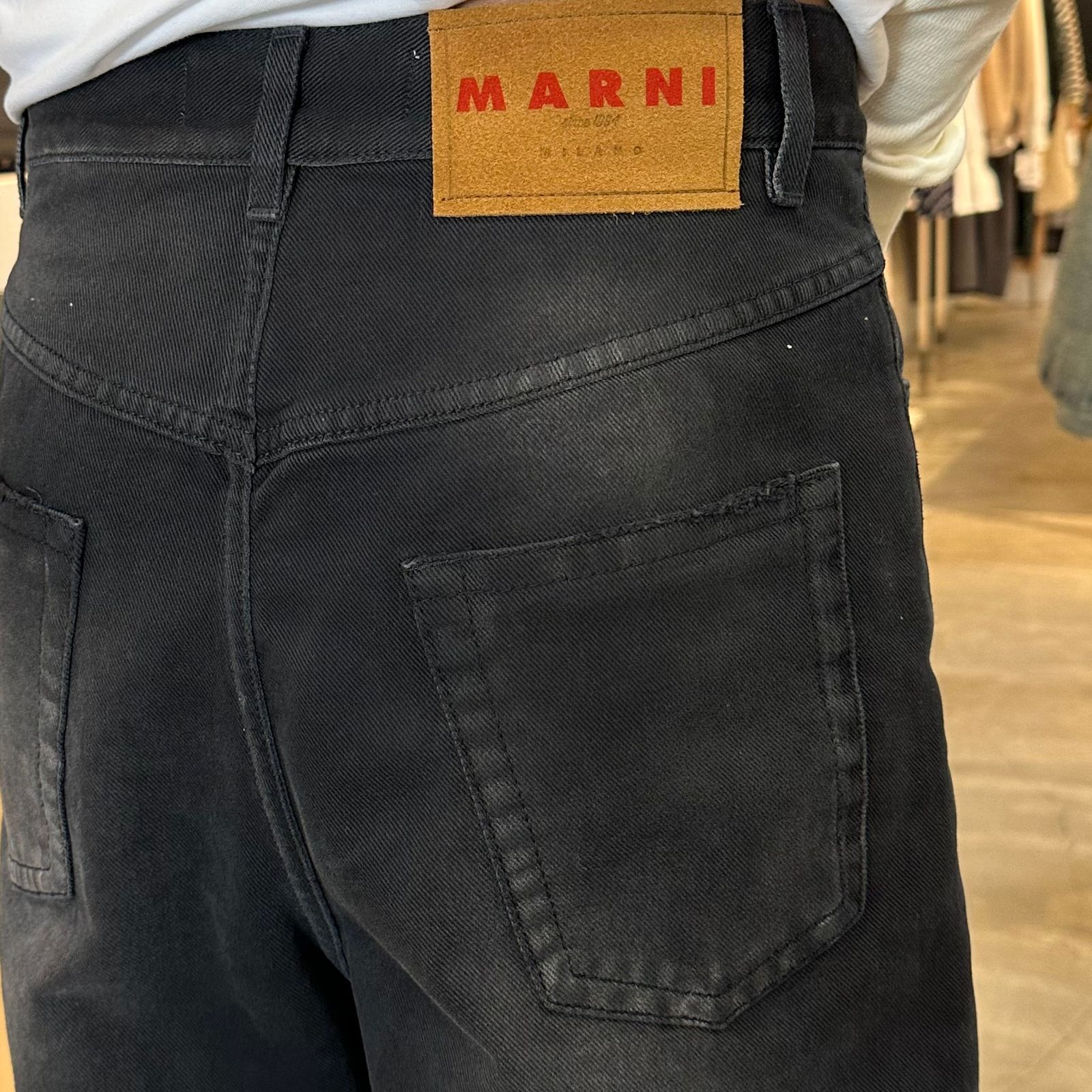 MARNI - ブラック デニム パンツ / デニム / ハイウエストデニムパンツ