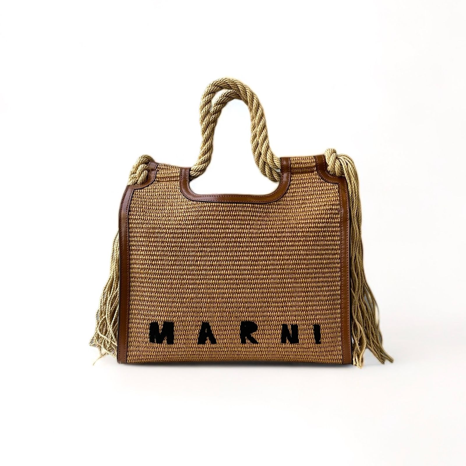 MARNI - ロープハンドル付き MARCELサマーバッグ/ショッピングバッグ