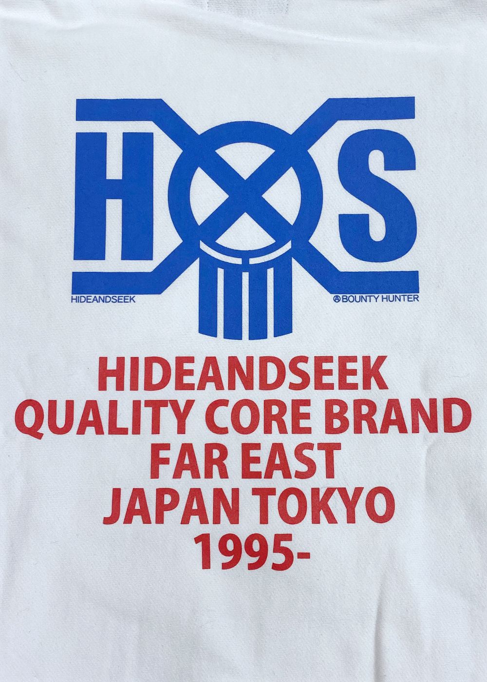 HIDE AND SEEK - HS×BH HOODED SWEAT SHIRT (WHITE) / バウンティー