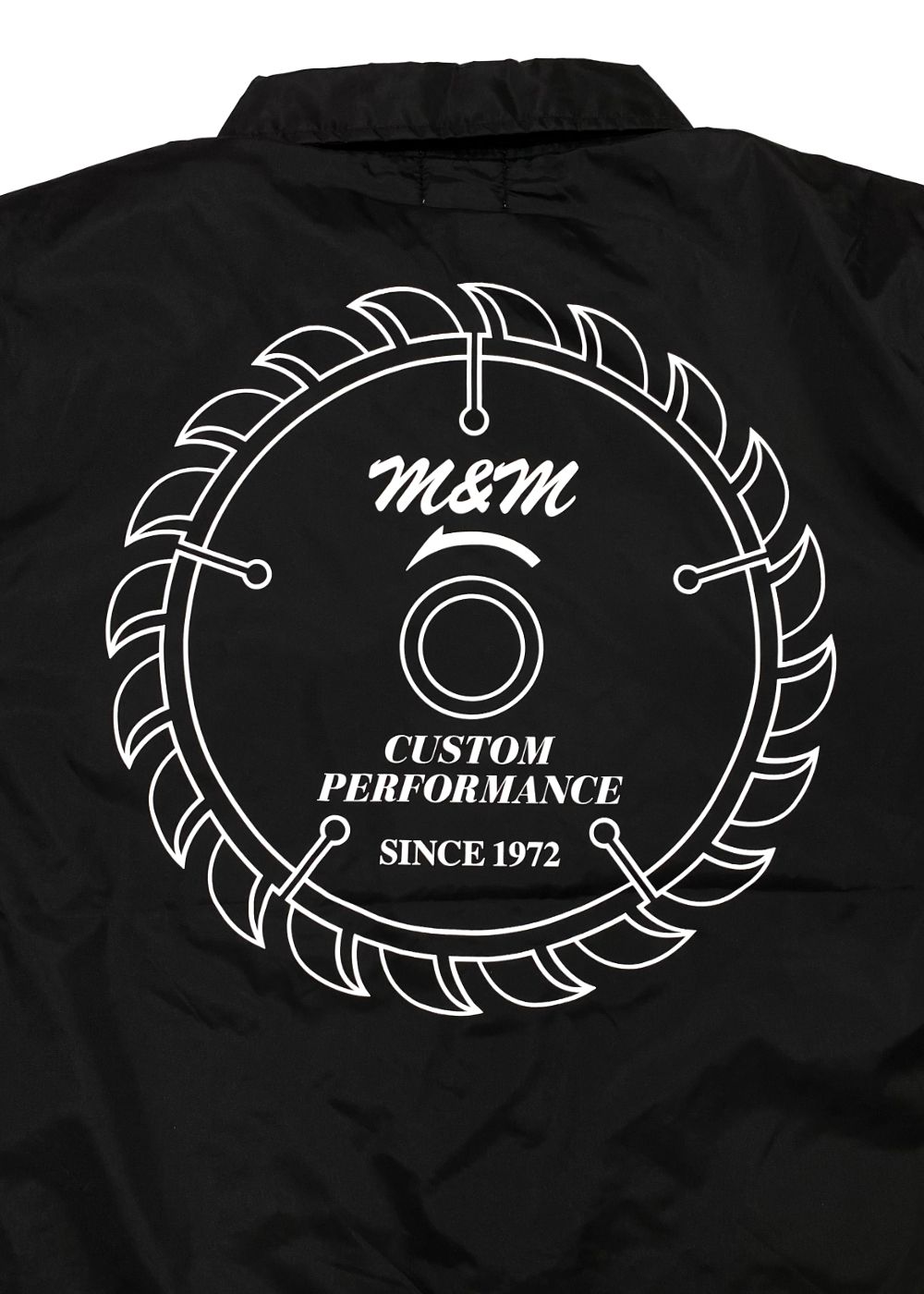 M&M CUSTOM PERFORMANCE - Coach Jacket (BLACK) / プリント コーチ