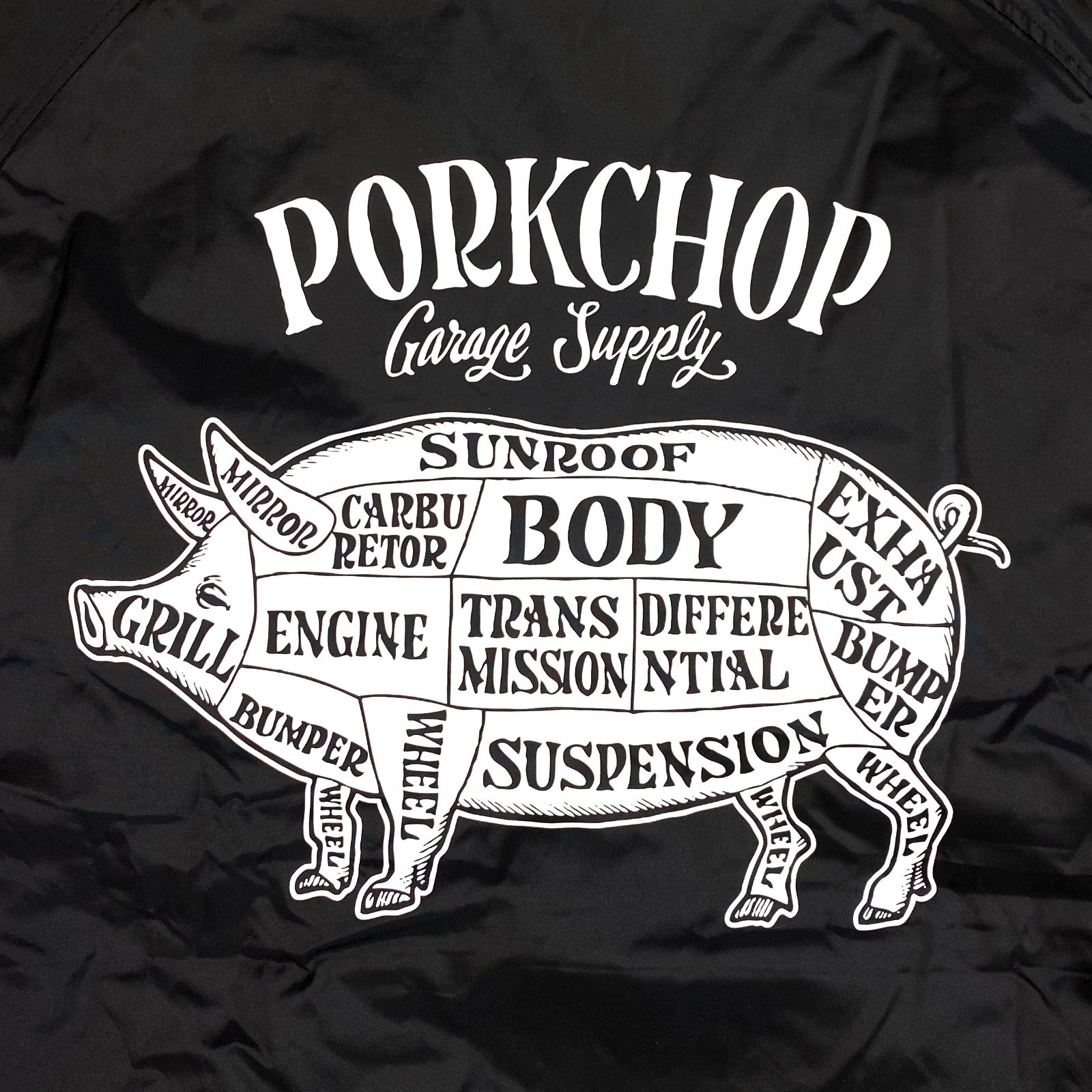 PORKCHOP GARAGE SUPPLY - BOA COACH JKT (BLACK) / ボアインナー