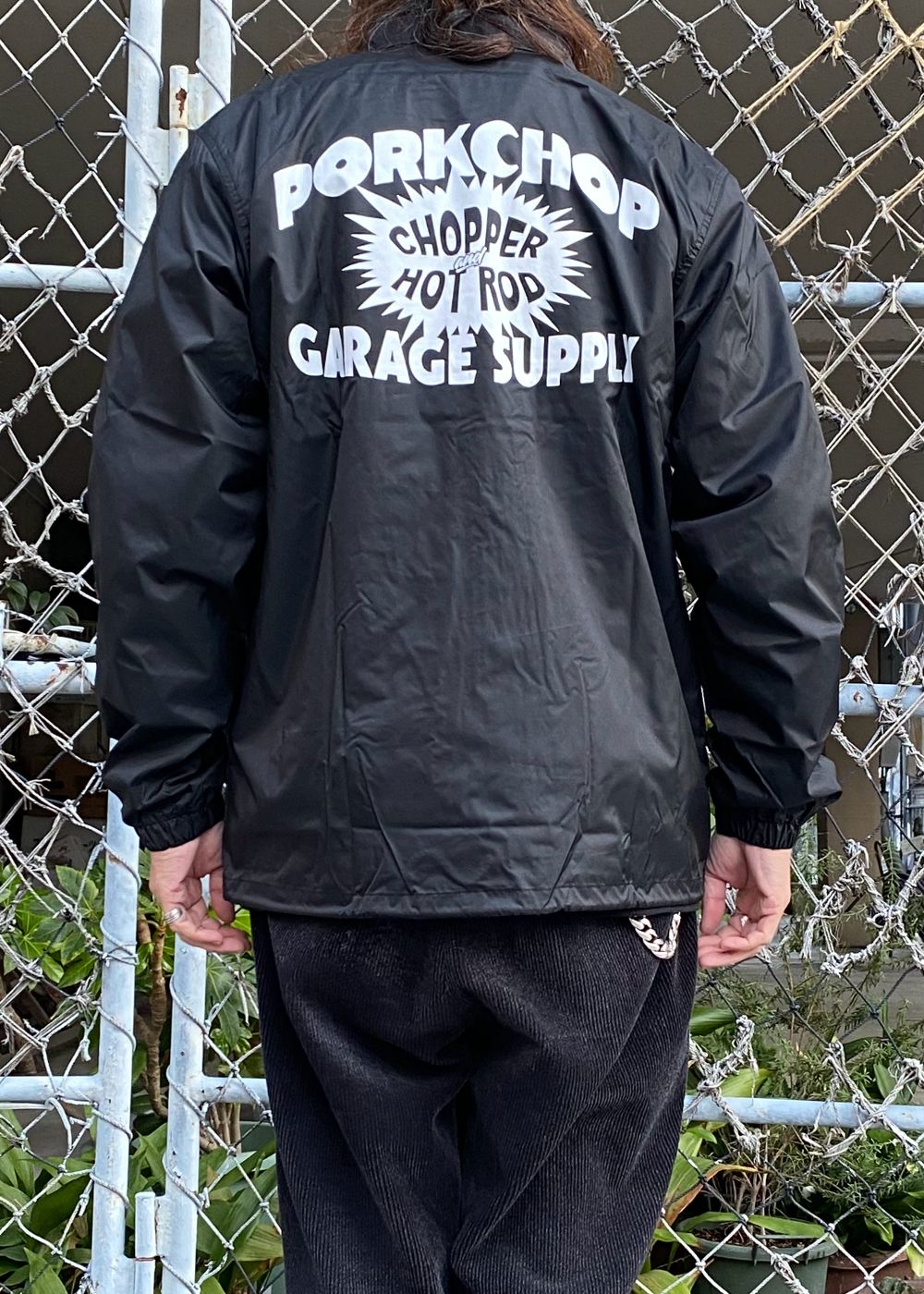 PORKCHOP GARAGE SUPPLY - 【ラスト1点】BOMB COACH JKT (BLACK