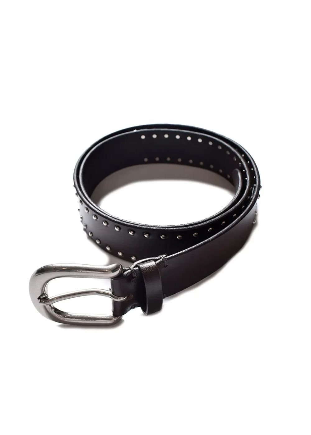 MINEDENIM - Double Studs Leather Belt (BLK) / ダブル スタッズ