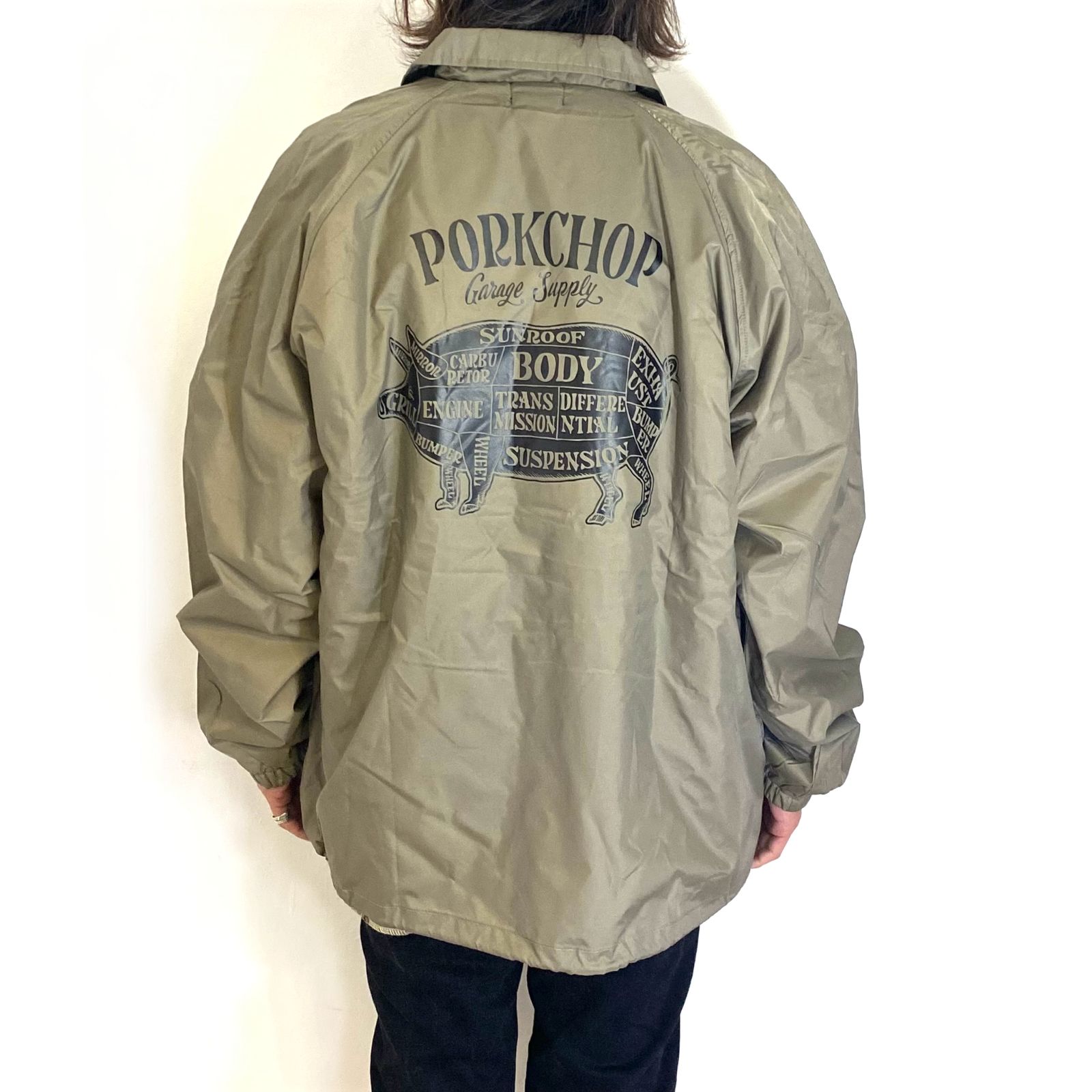 PORKCHOP GARAGE SUPPLY - BOA COACH JKT (KHAKI) / ボアインナー