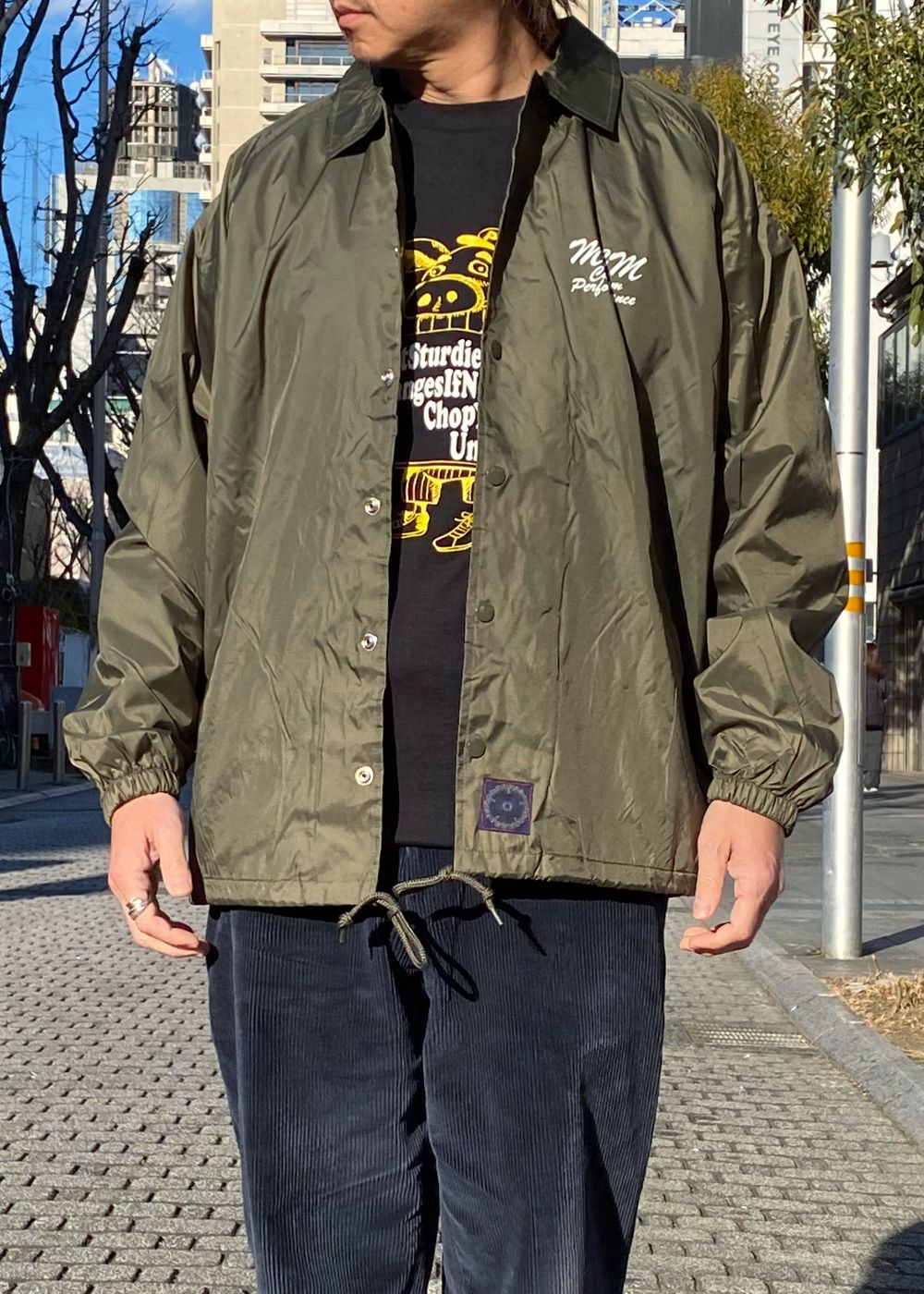 M&M CUSTOM PERFORMANCE - BOA COACH JACKET (OLIVE) / ボア ライナー