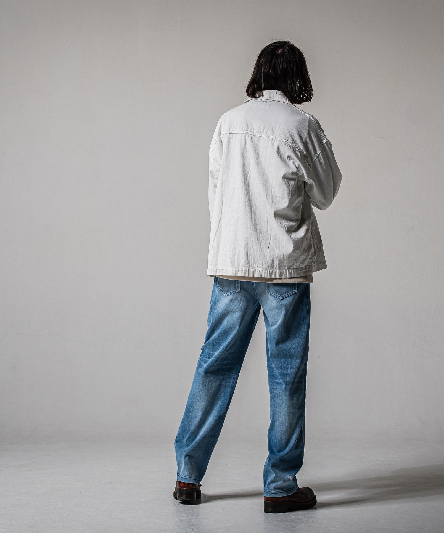 RESOUND CLOTHING - DENIM JERSEY WIDE PT / RC39-ST-016WTD / ライト