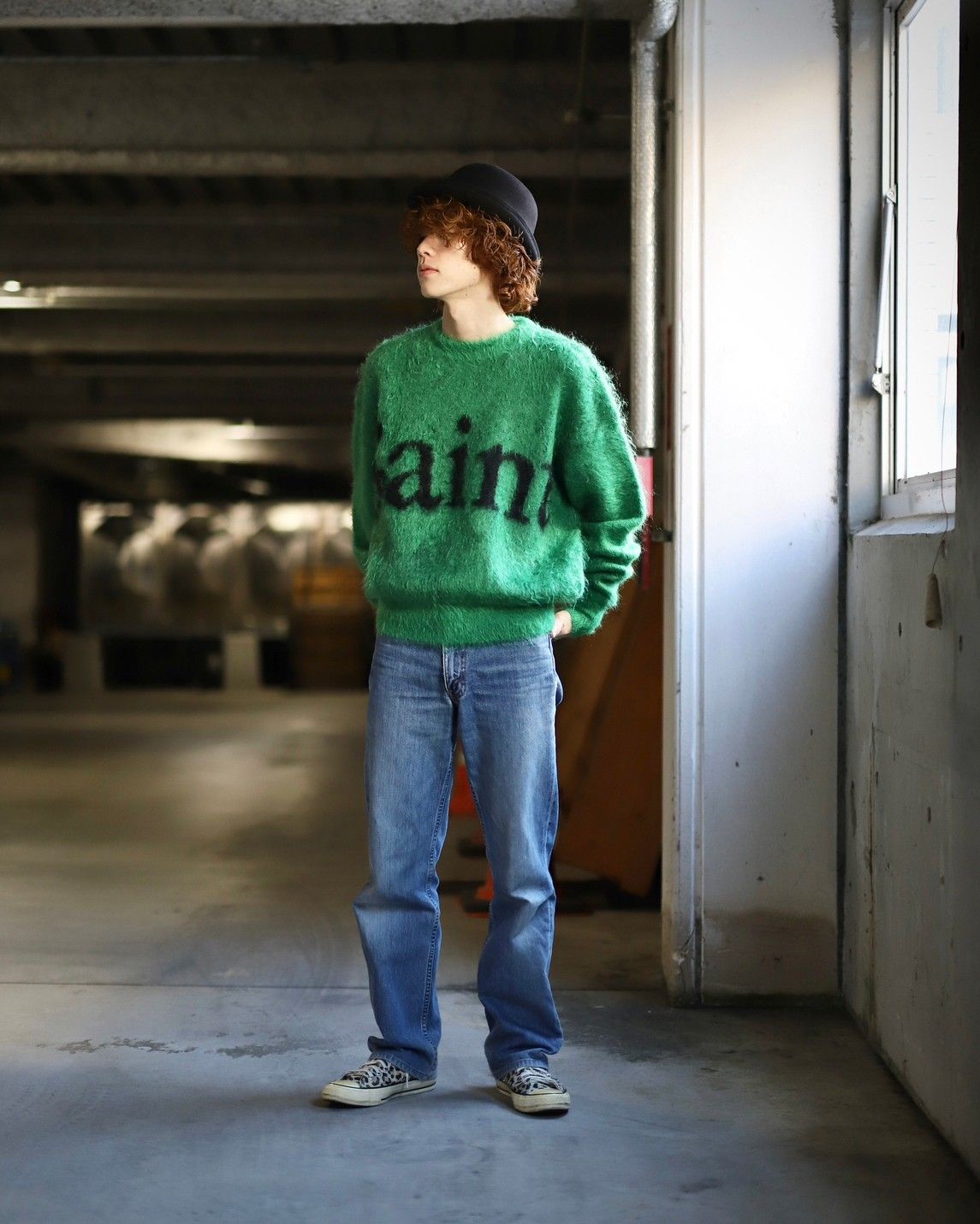 SAINT Mxxxxxx セントマイケル 23AW SAINT CREW NECK KNITスタイル
