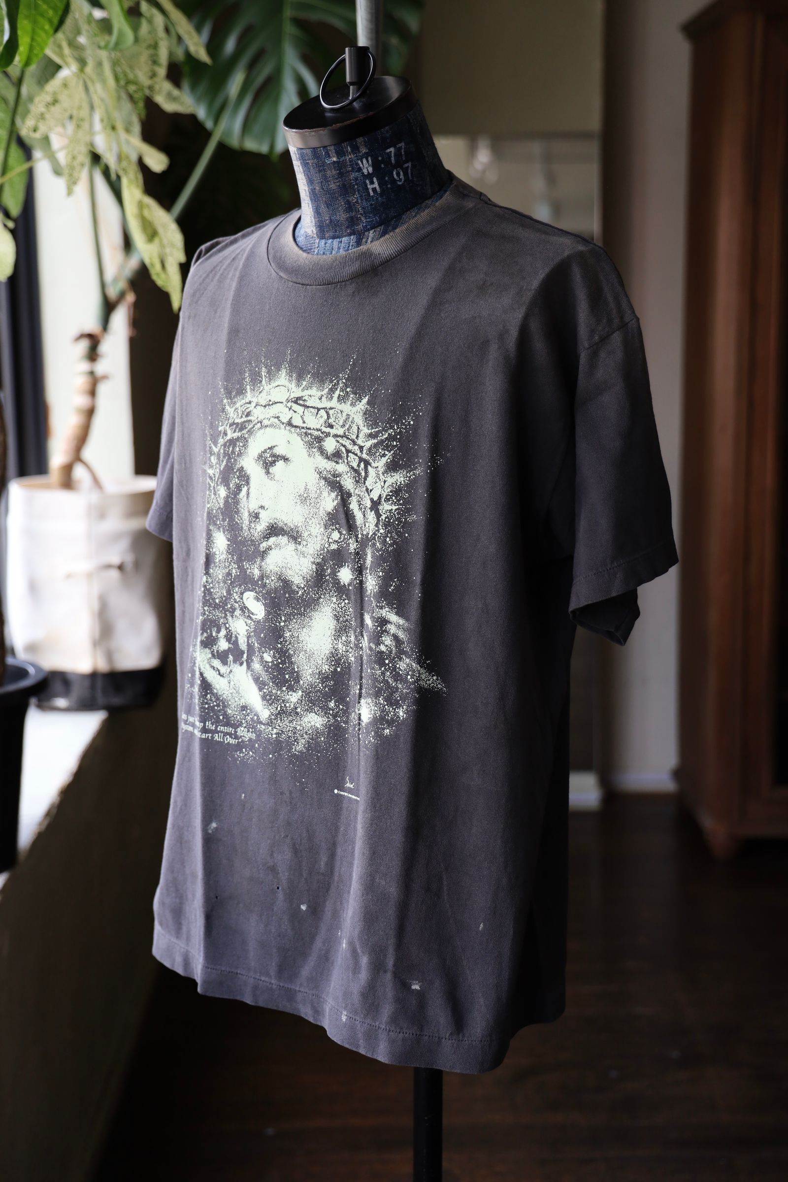 SAINT M×××××× - セントマイケル Tシャツ JESUS SS TEE(SM-HR8-0000