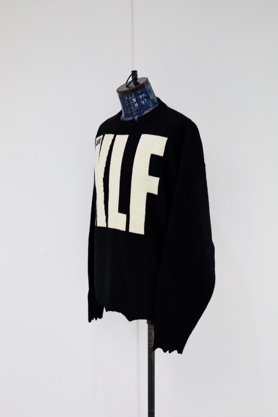 SAINT M×××××× - セントマイケル KLF_CREW NECK KNIT/KLF/BLACK(SM-HR1