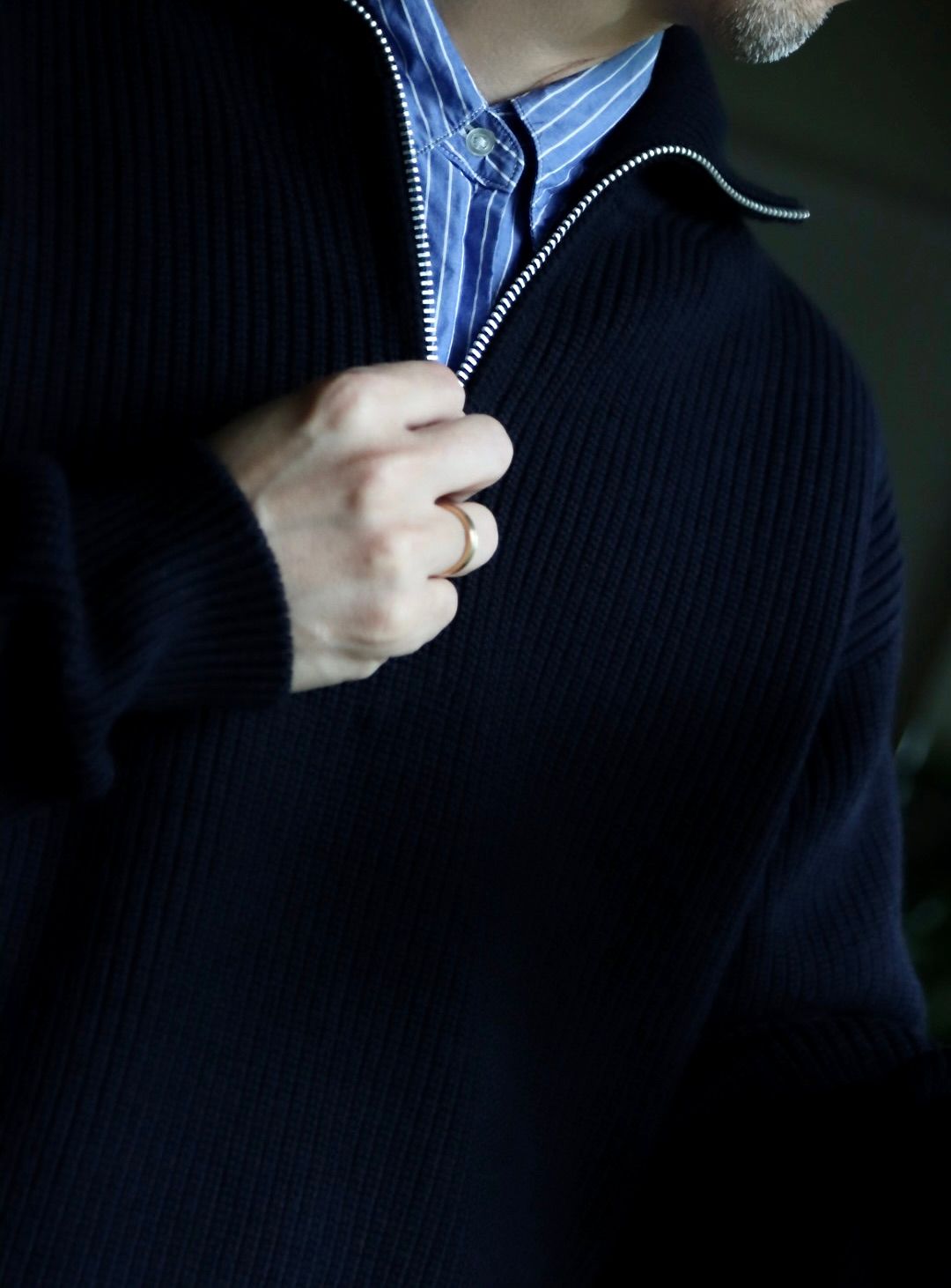 Ets.MATERIAUX マテリオ22AW ドライバーズニットプルオーバースタイル