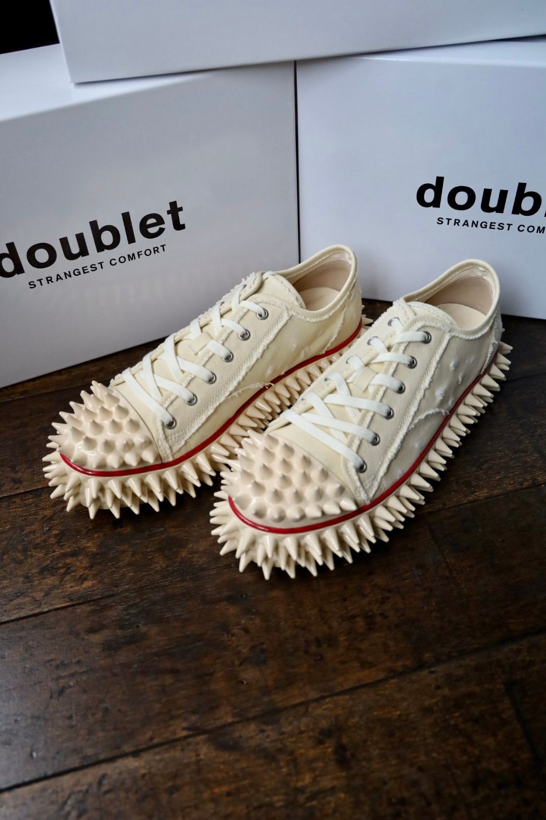 doublet - doublet 25AW スニーカーSPIKY CANVAS SNEAKER (25AW75FT62