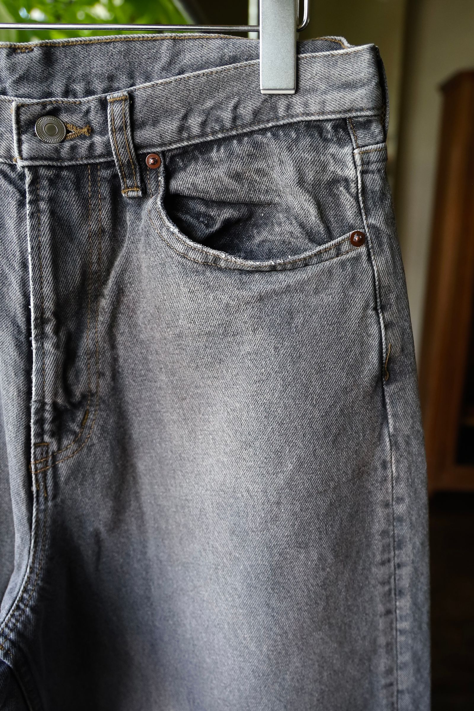 A.PRESSE - アプレッセ 2025 STYLE2 デニムパンツ Vintage Gray Denim