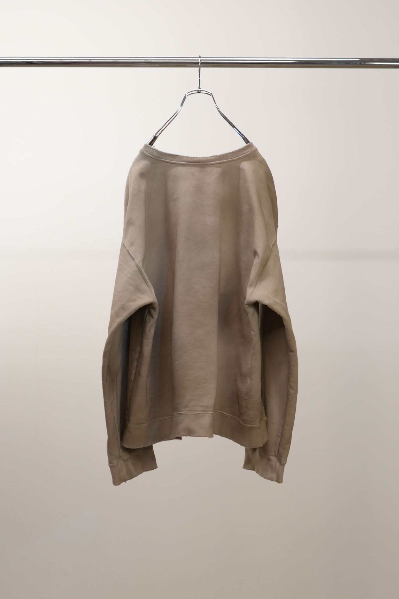 ANCELLM - UNEVENNESS SWEAT SHIRT | SAND | スウェット | NapsNote