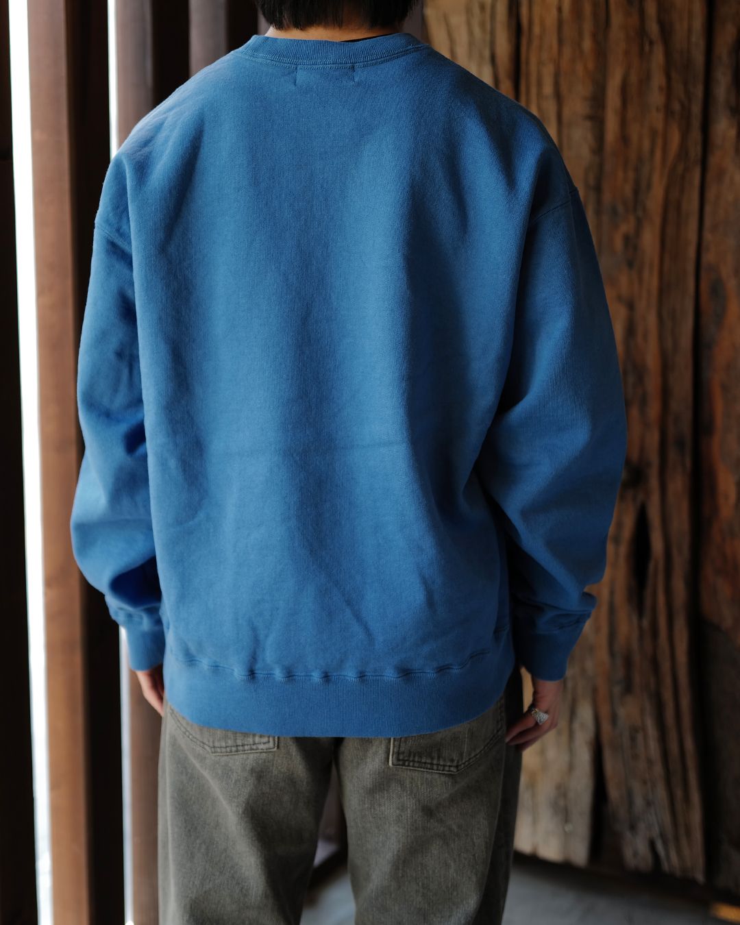 GOD SELECTION XXX - GX-A26-CS-04 CREW NECK SWEAT SHIRT BLUE | River