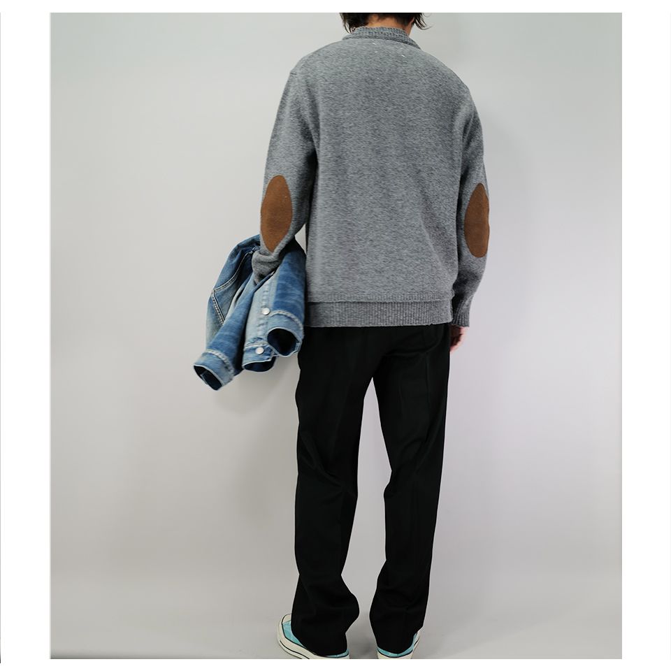 Maison Margiela - 【Last1 L】 エルボーパッチセーター Gray | River