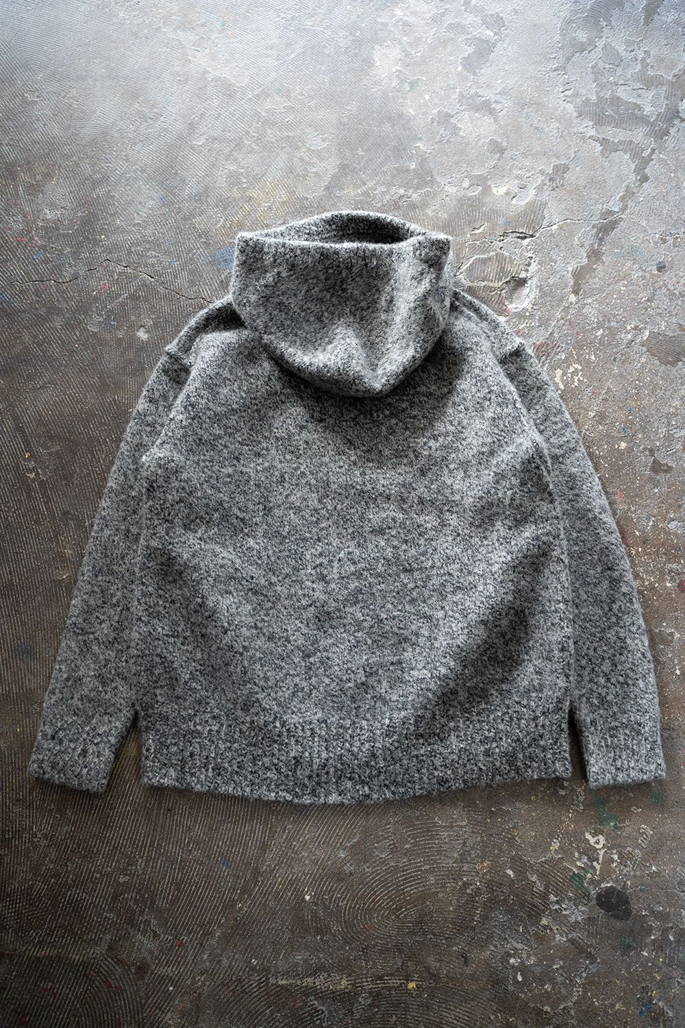 Slopeslow - 【ラスト1点】brushed yak/Shetland wool hoodie